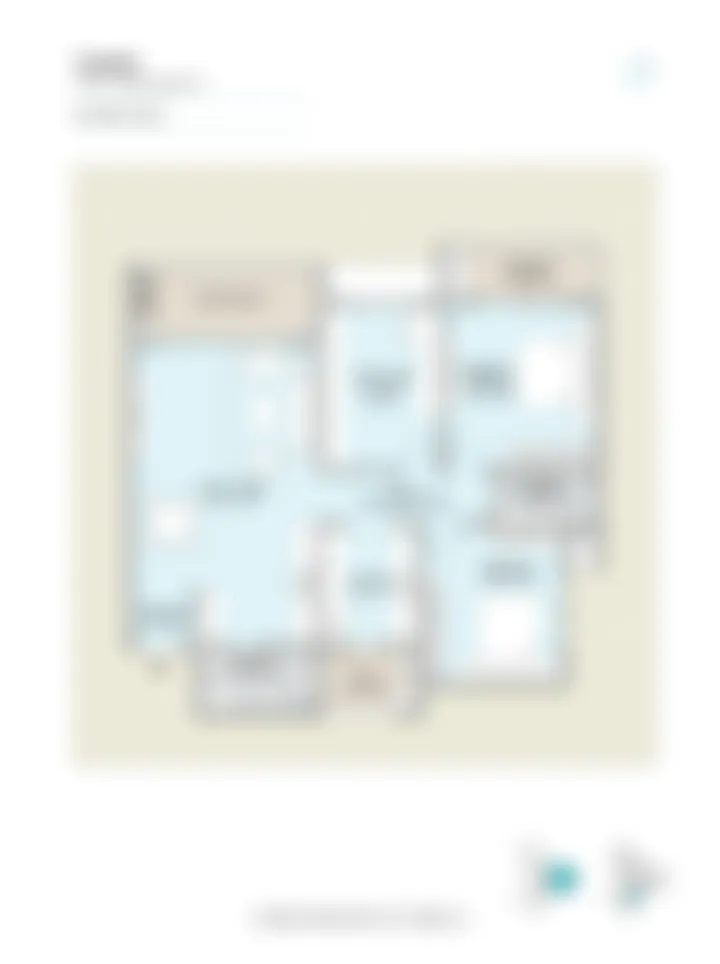 2.5 BHK Smart floor plan at Century WinningKind showing flexible layout with extra room for study or nursery use